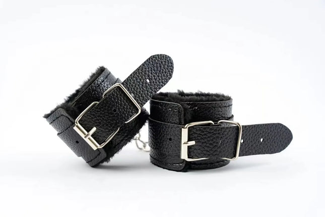 BDSM Play Sex Handcuffs Restraint Bondage Gear SM Slave Erotic Ankle Handcuffs Long Flush Handcuff Detachable Chain Clasp 18+