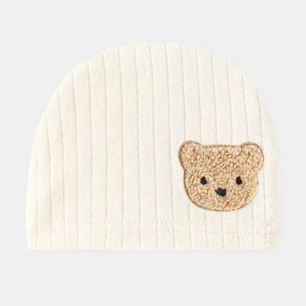 Four Seasons Newborn Baby Boy Girl Romper 100% Pure Cotton Soft Cartoon Bear Bodysuit with Hat