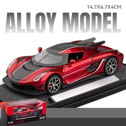 1:32 KNSG Jesko Absolut Supercar Alloy Metal Diecast Model Car Home Trendy & Desktop Display Ornament Birthday Gift For Boy Toys