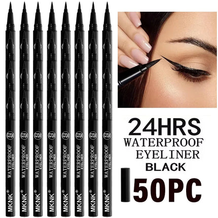 30Pcs Waterproof Lasting Liquid Eyeliner Wholesale No Ink Leakage Smooth Quick-Dry Black Coffee Eyeliner Gel Non-fading Makeup