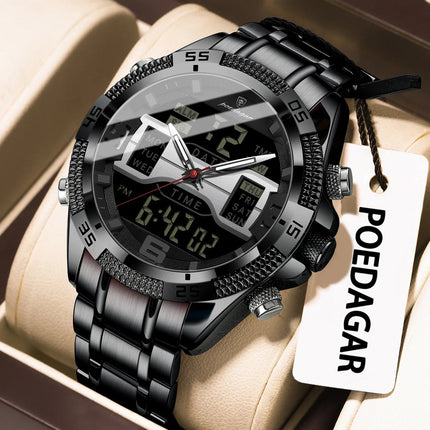 POEDAGAR Luxury Man Digital Watch Alarm Luminous LED Week Date Sports Quartz Men Watch Fashion Military Electronic Men's Watches