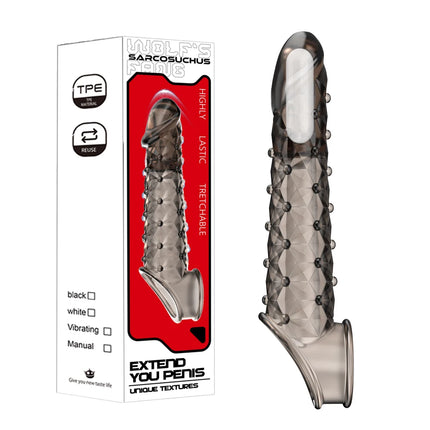 Cock Ring Vibrator Penis Sleeve Penis Enlargement Granule Clitoris G-spot Stimulate Delay Ejaculation Anal Plug Sex Toys For Men