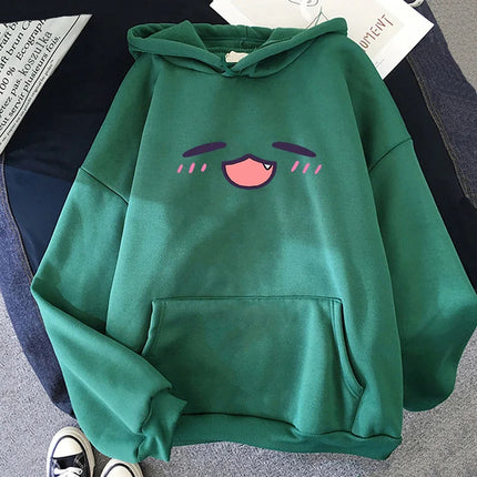 Tako Takodachi Face Hoodie Anime Hololive Hoodies Winter Women Spring/Autumn Tops Unisex Sweatshirt Vintage Harajuku Sudaderas