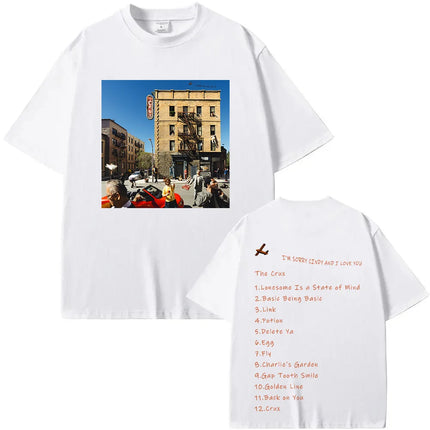 Joe Keery 2025 New Tshirt Djo De Crux Album T-shirt Men Women  Retro Harajuku Cotton Streetwear Trend Versatile Tee Clothing Y2K