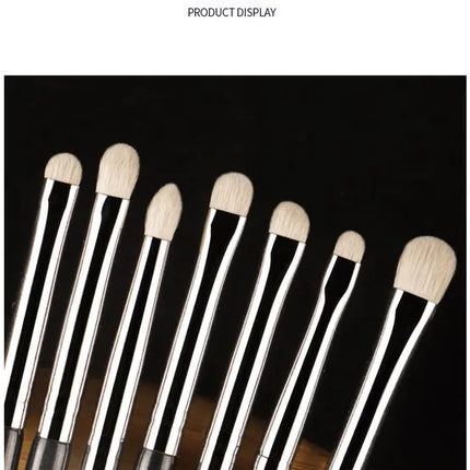 1pc White Pony Hair Eyeshadow Makeup brushes Small Smudge Precision Crease Detail Bevel Eye Shadow Make up brush Liner Lip