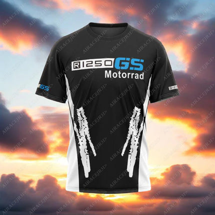 For BMW R1250 GS Summer Motorcycle Racing Team T-Shirt Motorrad ADVENTURE Motocross Men's Quick-dry Cold Feeling Not Fade