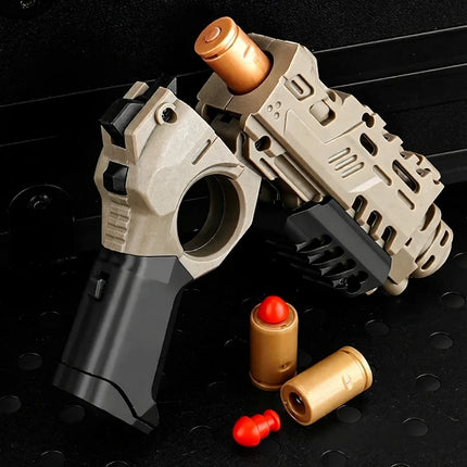EDC Tactical Gadget with 1-Click Shell Ejection & Card Holder – Mini Stress Relief Toy for Adults