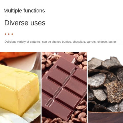 Stainless Steel Truffle Butter Roll Slicer Adjustable Slice Thickness Chocolate Planer Baking Kitchen Supplies Cheese Planer