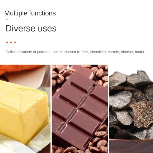 Stainless Steel Truffle Butter Roll Slicer Adjustable Slice Thickness Chocolate Planer Baking Kitchen Supplies Cheese Planer