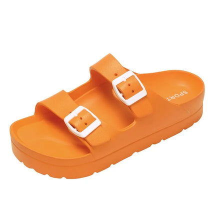KIDMI Womens Platform Sandals with Arch Support Women Sandals Outdoor Light Beach Sandal Woman Comfort Ultra Cushion EVA Slides