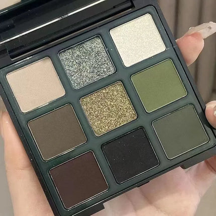 DIKALU Dark Witch ~ Paris Garden Nine Color Eyeshadow Hray Retro French Black Green Contrast Olive Green Small Smoke