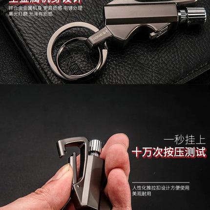 2026 New Multifunctional Match Kerosine Lighter Keychain Outdoor Waterproof Portable Igniter Smoking Accessories Gift Wholesale