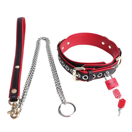 YOCY BDSM restraint set adult leather restraint sets,handcuffs,ankle cuffs, collars, neck covers, sex toys, role-playing props