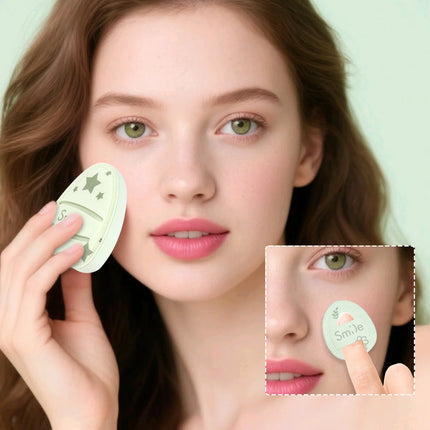 3PCS puff combination, including 1 big matcha green puff +1 detailed puff +1 storage box, a good choice for beauty tools