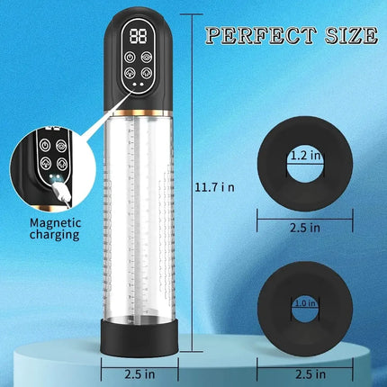 3IN1 Men Vibrator Penis Pump Penis Enlarger Extender Electric Vacuum Pump Penis Sleeve Male Masturbator Sex Toys for Men