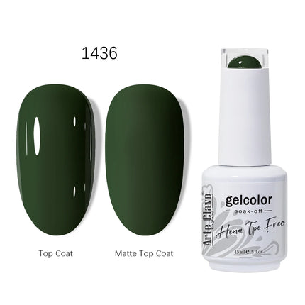 Arte Clavo HEMA TPO FREE Gel Nail Polish 15ML Long Lasting For Manicure Semi Permanent Nail Art UV LED Gel Varnish Nail Supplies