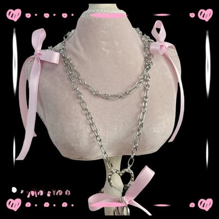 Bow Collar with Nipple Clamps Sexual Fantasy Accessories Anal Plug Leash Stimulation Chest Restraint Cat Claw Pendants Sex Toyss