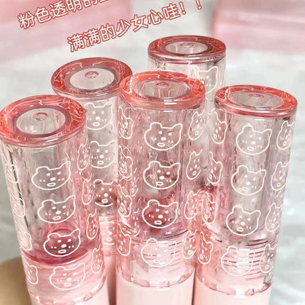 Cherry Pink Waterproof Mirror Finish Water Lip Gloss Nude Brown Clear Tint Glass Lip Oil Liquid Makeup for Luminous Look
