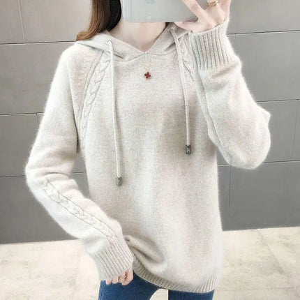 Plain Baggy Hoodies Sweatshirt for Women Korean Popular Clothes Basic Long Sleeve Cheap New in Nice Color Kpop Woman Hooded Tops