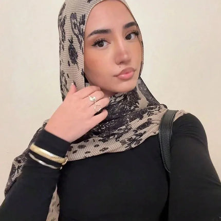 1Pcs Muslim Watercolour Print Hijabs Women Islamic Ramadan Headscarf Modal Cotton Foulard Femme Shawl Wrap Foulard Bandana 2026