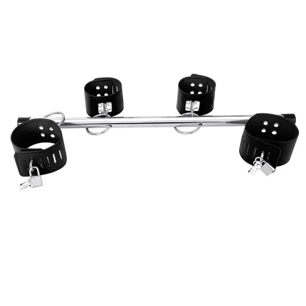 BDSM Spreader Bar Bondage Restraint Handcuffs Set Leg Cuff Detachable Wrist Ankle Neck Collar Adult Sex Toy for Couples SM Games
