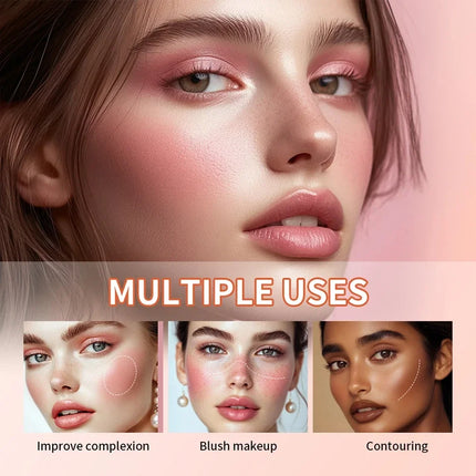 8-Color Eyebrow Cream Blush Curve Case Cream Cosmetics Palette Matte Shimmer Finishes Shadow Tones Long-Lasting Cosmetics
