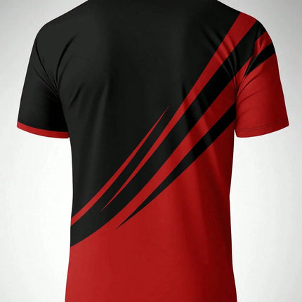 The new men's short-sleeved POLO shirt for summer 2025 features a casual, fashionable and comfortable 3D pattern print