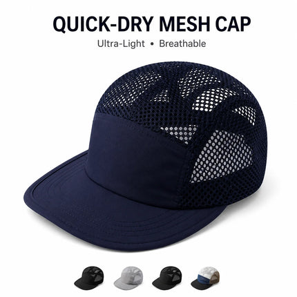 Summer Full Mesh Baseball Cap Quick Dry Breathable Sport Hat Deep 11cm Adjustable Cooling Running Hiking Sun Hats for Men Women