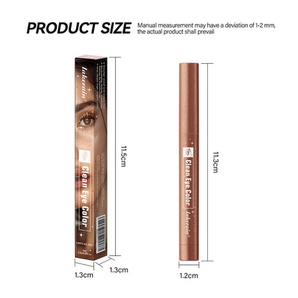 12Colors Metallic Eyeshadow Pencil Glitter Silkworm Liner Pen Highlighter Long Lasting Gold Blue Cream Eye Shadow Stick Makeup