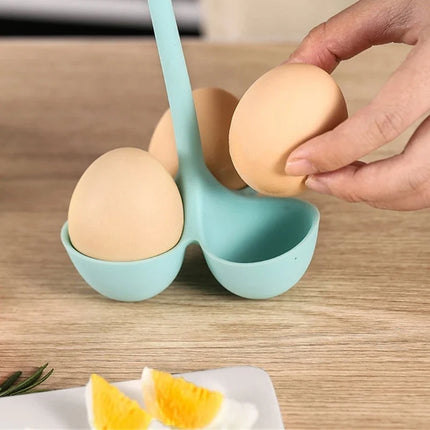 3/5 Holes Silicone Egg Cooker High Temperature Resistant Steamed Egg Tray Food Grade Complementary Food Make Kitchen Tools