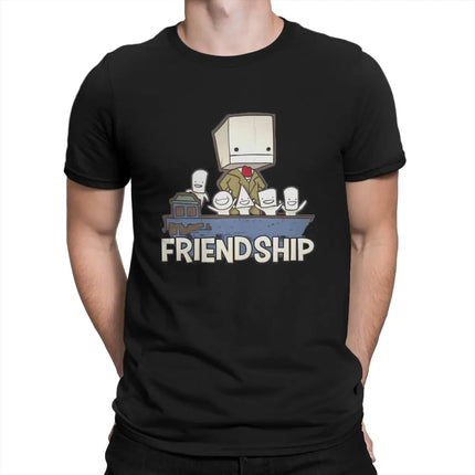 Friendship is the Best Ship T-Shirt - Castle Crashers Cotton Tee for Men
