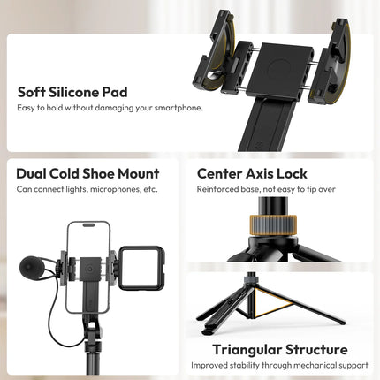 Original Ulanzi TT88 Magnetic Selfie Stick  MagSafe Compatible For Apple iPhone Live Streaming Product Review Vlog Shooting