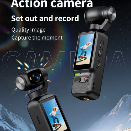 HD 4K Action Camera 180 Degree Rotatable For Vlog YouTube Tiktok Girls Record Life Video Recording Entry Portable Action Camera
