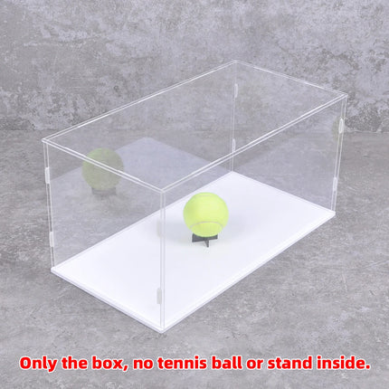 White Base Assembled Glue Free ClearAcrylic Display Case Box Dust Cover Storage for Art Decor Figure Toys L30-60 W30-60 H10-65cm