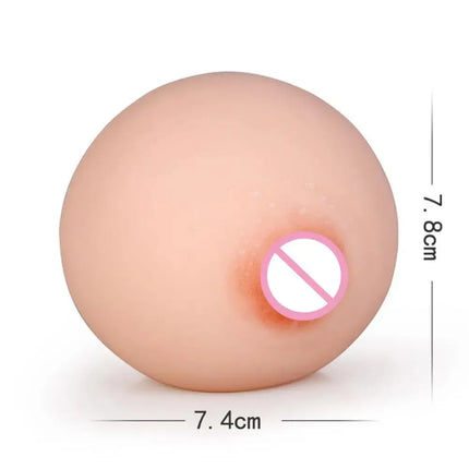 18+ Realistic Artificial Breasts Adult Toy Soft Silicone Chest Dual-Use Vagina Pocket Pussy Compact Portable Male Masturbator