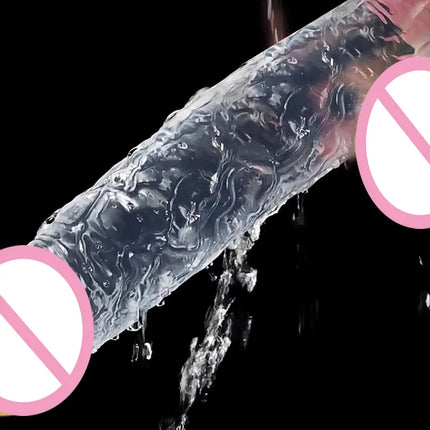 Realistic Wearable Strap On Clear Dildo Masturbator Strong Suction Cup G-spot Adult Sex Toy Suitable for Female and Male Couples