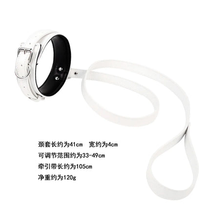 Professional BDSM Red Leather Harness Set Collar Handcuffs Restraint Kit for Women Slave Role Play Fetish Gear Adult Game Toy