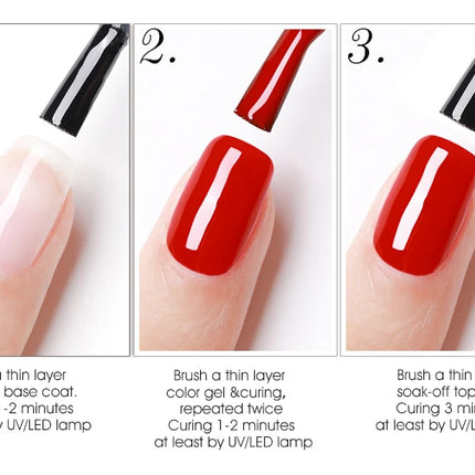 6pcs/kit VENALISA Valentine's Day Collection Lovely Pink Nails HEMA FREE TPO FREE Soak Off UV LED Semi Permanent Set Gel Varnish