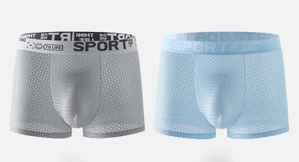 4pcs Summer Mesh Men Boxer Underwear Quick Dry Panties Man Boxer-briefs Breathable XL XXL 3XL 4XL Male Shorts Mens Undershorts