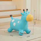 Blue Jumping Horse
