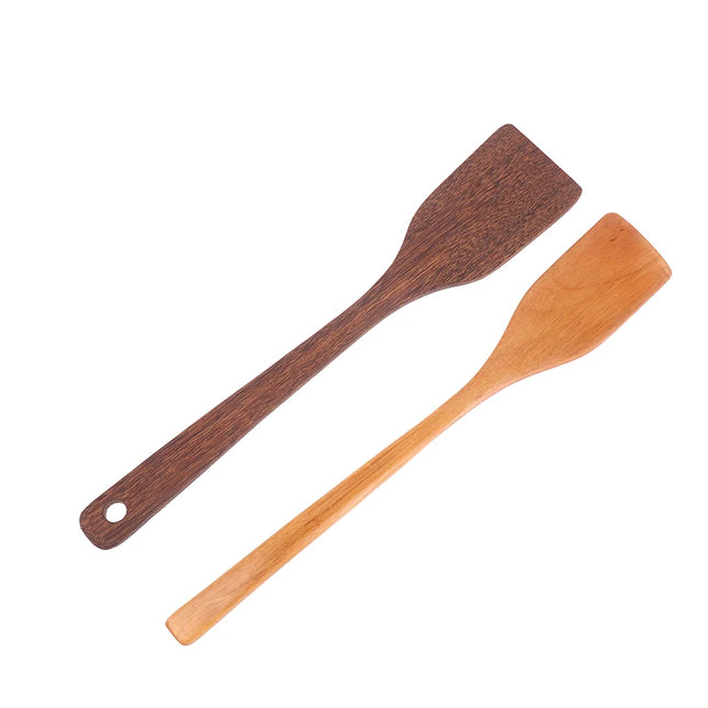 (.) Wooden Spatula Rice Ladle Soup Spoon Kitchen Cooking Tools Natural Wood Is Safe And Durable For Home Restaurant Kitchens