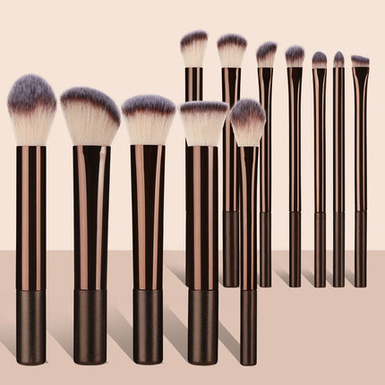 10/12PCS Makeup Brush Set Foundation Concealer Powder Eyeshadow Blush Brush Blending Cosmetic Beauty Tool for Face