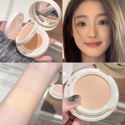 2 In 1 Double Layer Air Cushion Concealer Foundation Makeup Pressed Powder Full Coverage Moisturizing Makeup Base Cosmetic