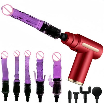2025 Mini Massage Gun Fully Automatic Silent Sex Machine Male and Female Sex Toys Sex Masturbation Machine Dildo vibrator Adult