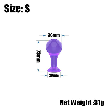 Black Smooth Butt Plug with Flared Base Prostate Massager for Men And Women Beginner Anal Training Toy