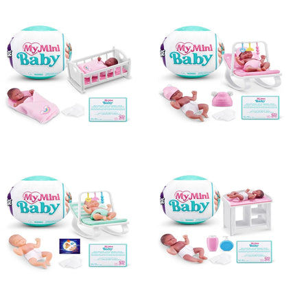 ZURU 5 SURPRISE My Mini Baby Series 1 Single Capsuleby Collectible Mystery Capsule Toy for Realistic Miniature Baby Playset and
