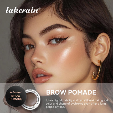 6Color Matte Black Wild Eyebrow Cream 3D Natural Tint Eyebrow Enhancers Gel Wax Waterproof Long Lasting Eye Makeup Cosmetic Tool