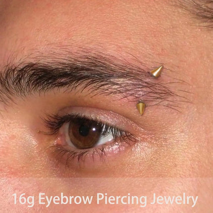 1-9PCS Golden Eyebrow Stud Rings Piercing Jewelry Rook Surgical Steel Silvery CZ Tiny Labret Lip Navel Belly Helix Tragus 16G