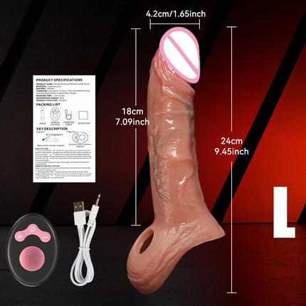 True vein soft lock sperm thickened penis condom dick extender liquid silicone dildo condom delayed ejaculation sex toy for men