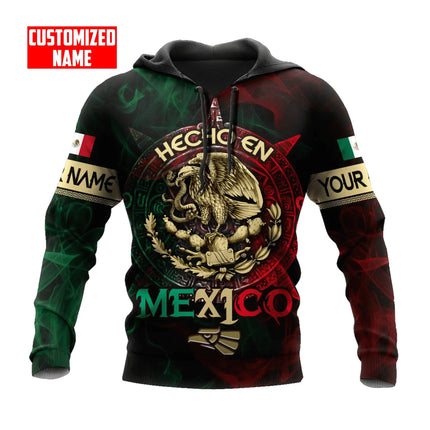Mexico National Flag Print Hoodies For Men Fashion 3D Eagle Pattern New in Sweatshirts Hip Hop Harajuku Oversized Pullover Tops